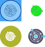 Solar System Icon Design vector