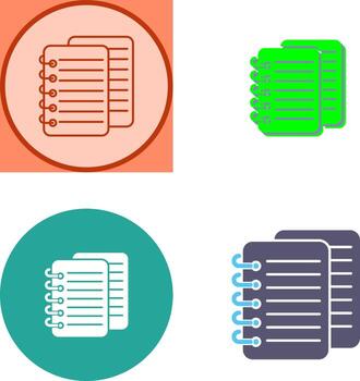 diseño de icono de notas vector