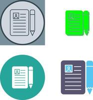 CV Icon Design vector