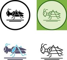 Grasshopper Icon Design vector