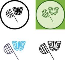 Butterfly Catcher Icon Design vector