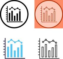 Histogram Icon Design vector