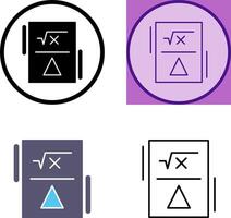 Formula Icon Design vector