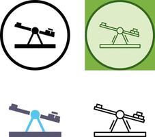 Seesaw Icon Design vector