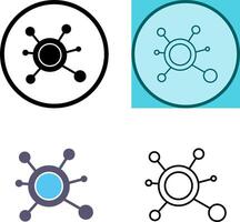 Molecule Icon Design vector