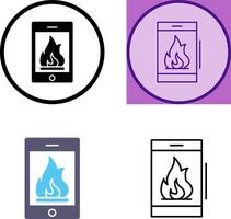 Fire Icon Design vector