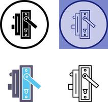 Door Handle Icon Design vector