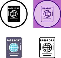 Passport Icon Design vector