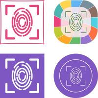 Fingerprint Icon Design vector