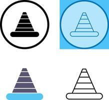 Traffic Cone Icon Design vector