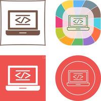 Coding Icon Design vector