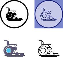 Wheel Chair Icon Design vector