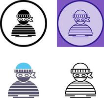 Thief Icon Design vector