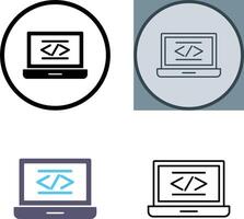 Coding Icon Design vector