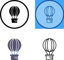 Hot Air Balloon Icon Design vector