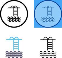 Swiming pool Icon Design vector