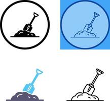 Digging Icon Design vector