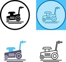 Lawn Mower Icon Design vector