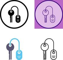 Room key Icon Design vector