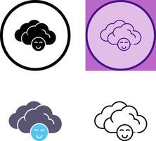 Cloudy Icon Design vector