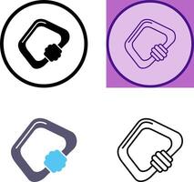 Carabiner Icon Design vector