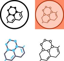 Molecule Icon Design vector