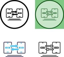 Data Synchronization Icon Design vector