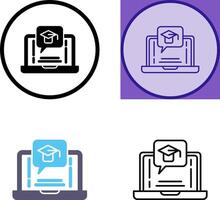 E Learning Icon Design vector