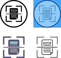 Scan Icon Design vector