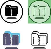 Compressed Icon Design vector