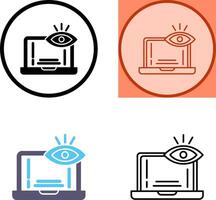 Monitoring Icon Design vector