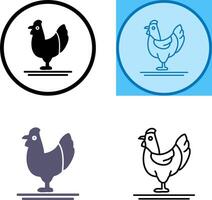 aves de corral icono diseño vector