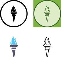 Torch Icon Design vector