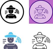 Farmer Icon Design vector