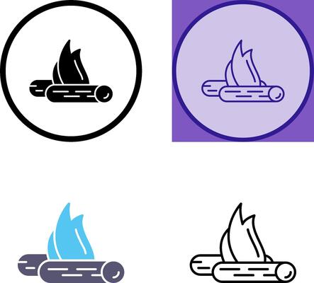 Bon Fire Icon Design