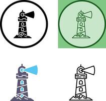 diseño de icono de faro vector