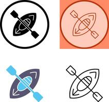 Kayak Icon Design vector