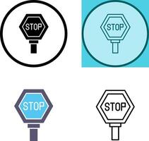 diseño de icono de señal de stop vector