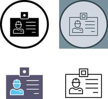 Identity Card Icon Design vector