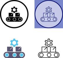 Conveyor Belt Icon Design vector