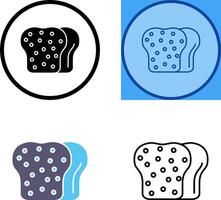 Toast Icon Design vector