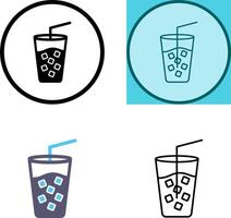 Cold Drink Icon Design vector