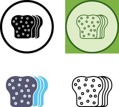 Bread Icon Design vector
