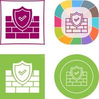 FireWall Icon Design vector
