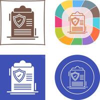 Protection Policy Icon Design vector