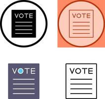 Vote Icon Design vector