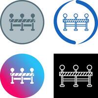 Roadblock Icon Design vector