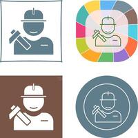 Worker Icon Design vector