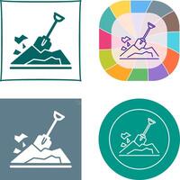 Digging Icon Design vector