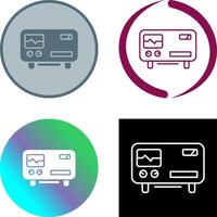 Oscillscope Icon Design vector
